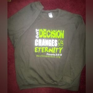 Unisex, 3XL Gildan Heavy Blend Sweatshirt in Dark Gray, inspirational quote.
